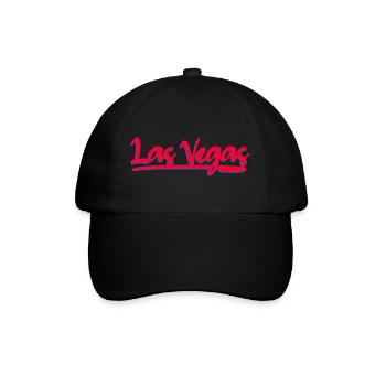 Las Vegas Neon Script - Baseball Cap - black/black - Front