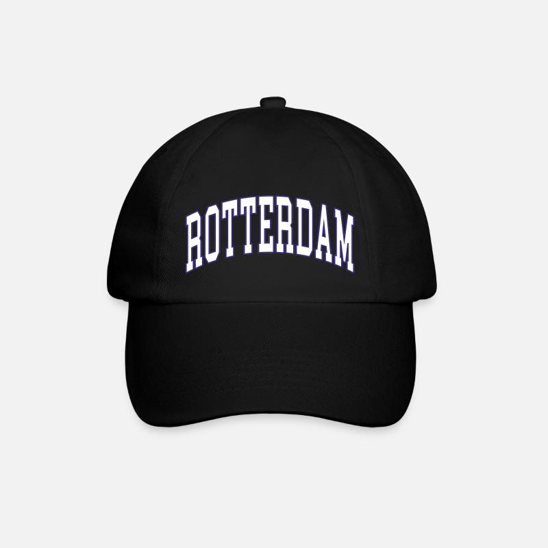 Rotterdam - Baseballkappe - Schwarz/Schwarz
