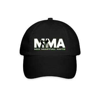 MMA Logo - Baseballkappe - Schwarz/Schwarz - Vorne