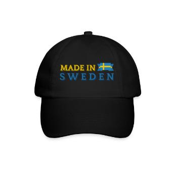 Fabriqué en Suède, fierté suédoise - Casquette classique - noir/noir - Devant