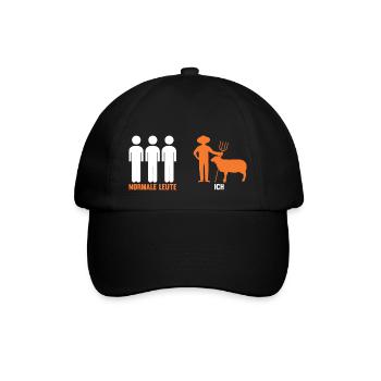 Schaf Schäfer Schäferei Bauer Landwirt Bauernhof S - Baseballkappe - Schwarz/Schwarz - Vorne