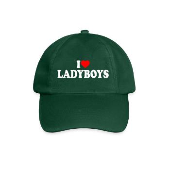 I love ladyboys - Casquette classique - vert bouteille - Devant