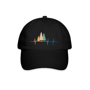 Forest Heartbeat - Baseball Cap - black/black - Front