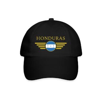 J’aime le Honduras, Style Design T-Shirt - Casquette classique - noir/noir - Devant