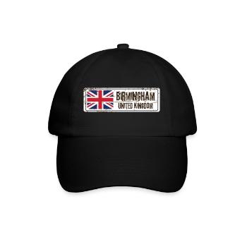 Birmingham United Kingdom Flag - Baseball Cap - black/black - Front