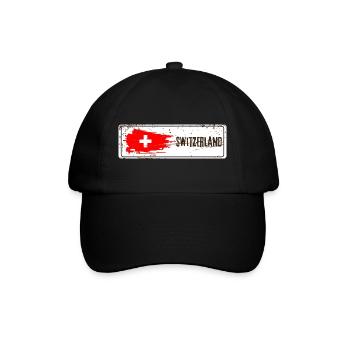 Switzerland - Baseball Cap - black/black - Front