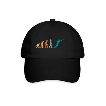 Evolution Retro Fechten - Baseballkappe - Schwarz/Schwarz - Vorne