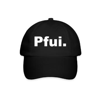 PFUI Statemant T-Shirt - Baseballkappe - Schwarz/Schwarz - Vorne