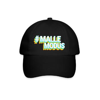#MALLEMODUS Blau/Orange - Baseballkappe - Schwarz/Schwarz - Vorne