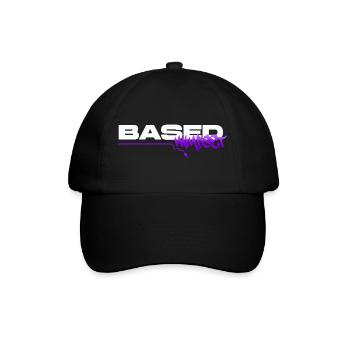 Based Mindset – Streetwear Graffiti Mentality - Baseballkappe - Schwarz/Schwarz - Vorne