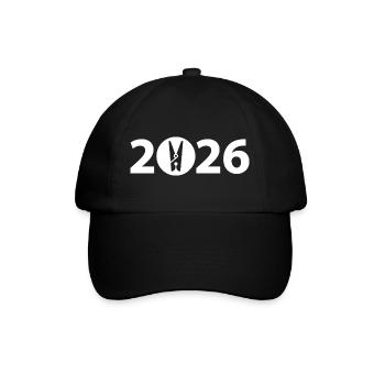 Wäscheklammer, Wäscherei 2026 - Baseballkappe - Schwarz/Schwarz - Vorne