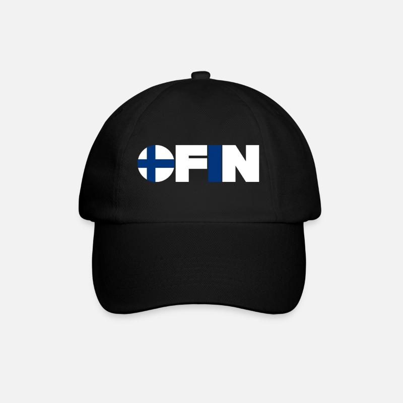 Finlande - Casquette classique - noir/noir