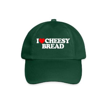 J’adore le pain au fromage. Mon plat préféré : le pain au fromage. - Casquette classique - vert bouteille - Devant