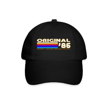 1986 - Baseballkappe - Schwarz/Schwarz - Vorne