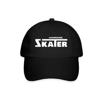 Mannheimer Skater, / Mannheim, skating - Baseballkappe - Schwarz/Schwarz - Vorne