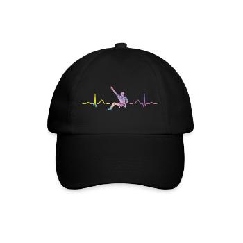 Boulderer heartbeat Bouldering Bouldering - Baseball Cap - black/black - Front