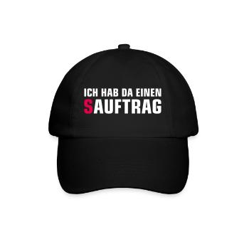 Single Status Minimalist T-Shirt - Baseballkappe - Schwarz/Schwarz - Vorne