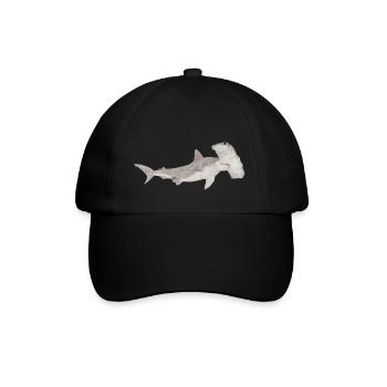 Great hammerhead, shark, shark - Baseball Cap - black/black - Front