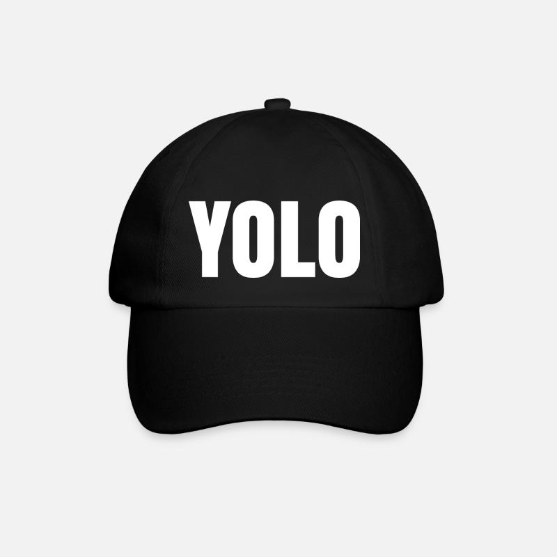 YOLO - Baseball Cap - black/black