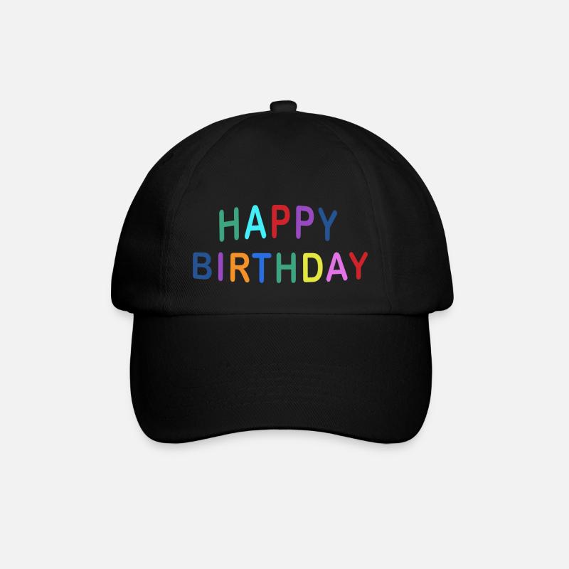 HAPPY BIRTHDAY COLOR - Casquette classique - noir/noir