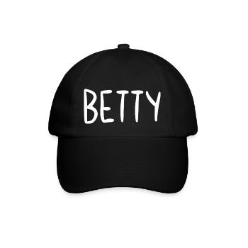 Betty Nom personnalisé Police Texte Anniversaire - Casquette classique - noir/noir - Devant