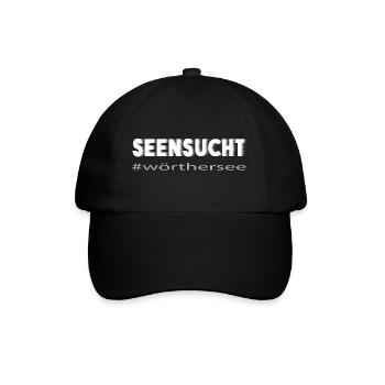 Seensucht Wörthersee - Baseballkappe - Schwarz/Schwarz - Vorne