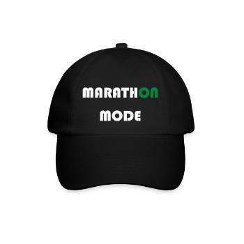 Triathlon Swim Bike Run Marathon - Baseballkappe - Schwarz/Schwarz - Vorne