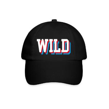 Gliched sauvage - Casquette classique - noir/noir - Devant
