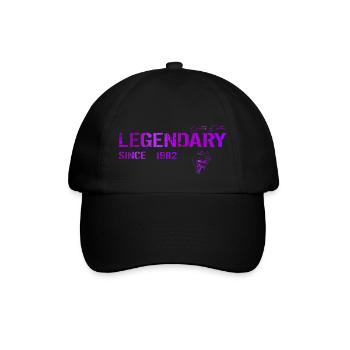 Legendary since 1982 Geschenk - Baseballkappe - Schwarz/Schwarz - Vorne
