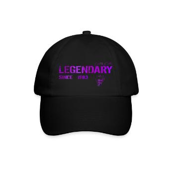 Legendary since 1983 Geschenk - Baseballkappe - Schwarz/Schwarz - Vorne