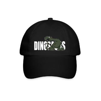 Drôle de dinosaure pour enfants Sticker Mug - Casquette classique - noir/noir - Devant