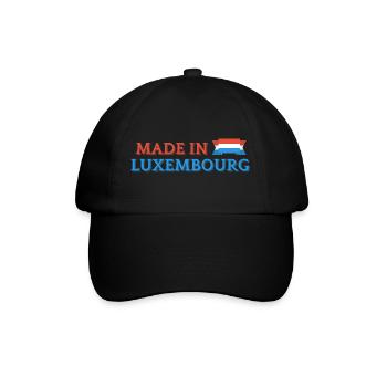 Made in Luxembourg, Luxembourg pride - Baseball Cap - black/black - Front