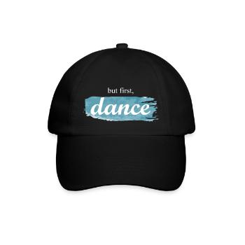 Dancing Dance Music - Baseballkappe - Schwarz/Schwarz - Vorne