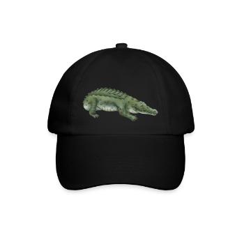 Crocodile - Baseball Cap - black/black - Front