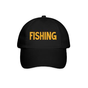 Fishing - Baseballkappe - Schwarz/Schwarz - Vorne