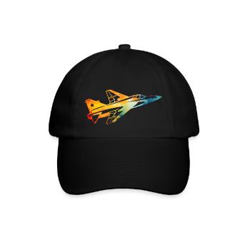 Avion de chasse - Casquette classique - noir/noir - Devant