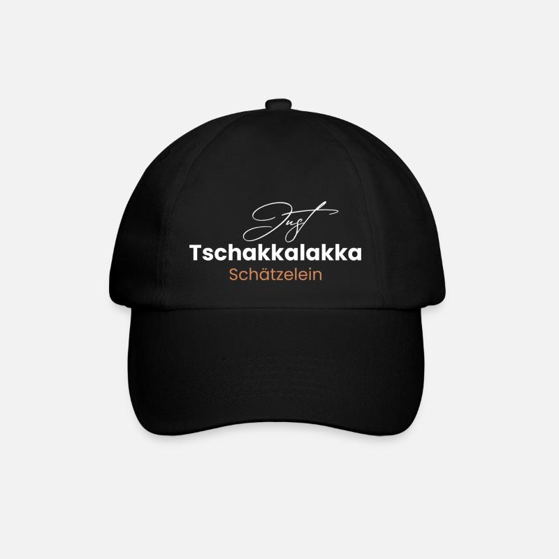 Just Tschakkalakka Schätzelein - Baseballkappe - Schwarz/Schwarz