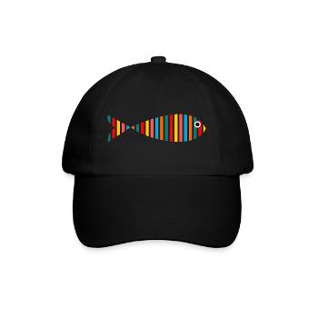 POISSON. POISSON D'AVRIL. VACANCES. ETE. HUMOUR - Casquette classique - noir/noir - Devant