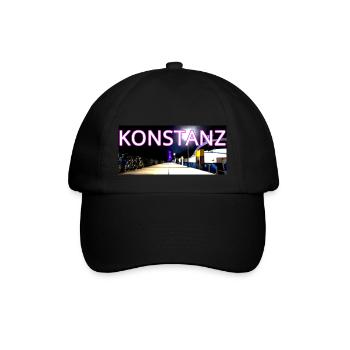 Constance Landmark in the Evening with Bridge Bicycles - Baseball Cap - black/black - Front