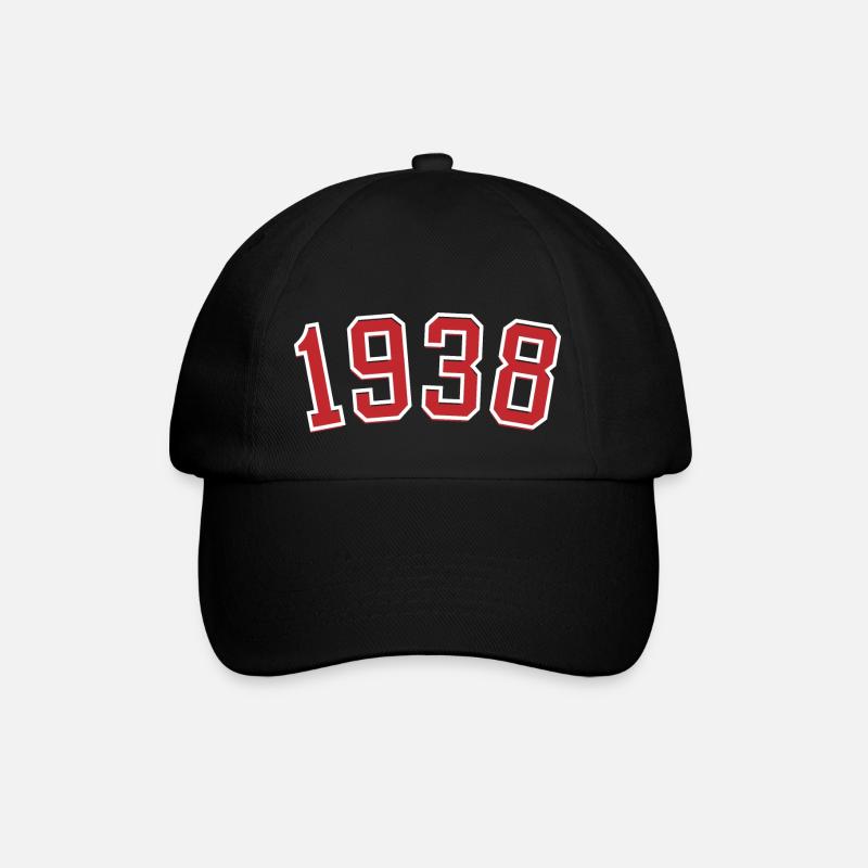 Année de naissance sport 1938 - Casquette classique - noir/noir