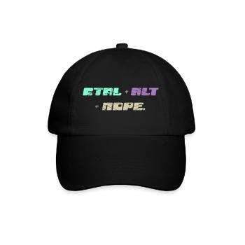 CTRL ALT : Non - Casquette classique - noir/noir - Devant