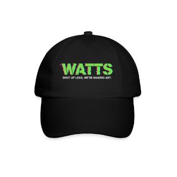 WATTS Neon Pop Art T-Shirt - Baseballkappe - Schwarz/Schwarz - Vorne