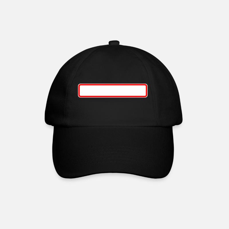 Panneau de ville, vierge - Casquette classique - noir/noir