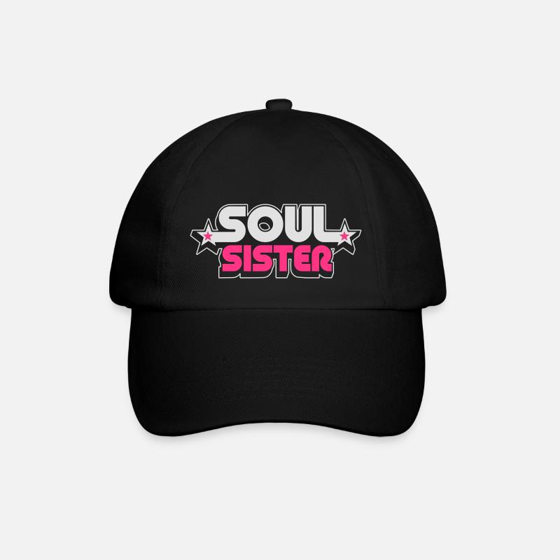 soul sister - Baseballkappe - Schwarz/Schwarz