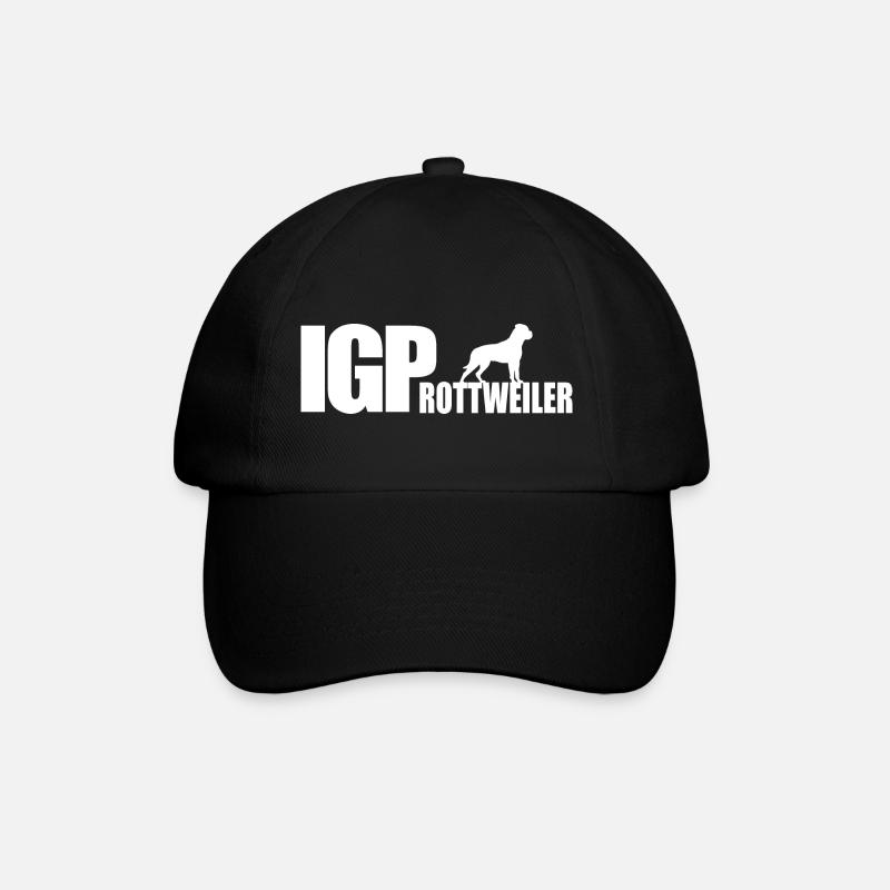 IGP ROTTWEILER Hundesport Wilsigns Hunde Geschenk - Baseballkappe - Schwarz/Schwarz