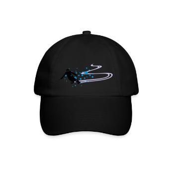Sport - Skifahrer - Baseballkappe - Schwarz/Schwarz - Vorne