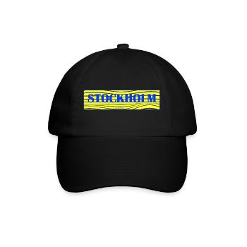 Stockholm Waves Lettering - Baseball Cap - black/black - Front