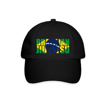 Drapeau brésilien de Jiu-Jitsu 3 BJJ - Casquette classique - noir/noir - Devant