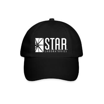 STAR LABS hoodie The Flash navy/ white - Baseball Cap - black/black - Front