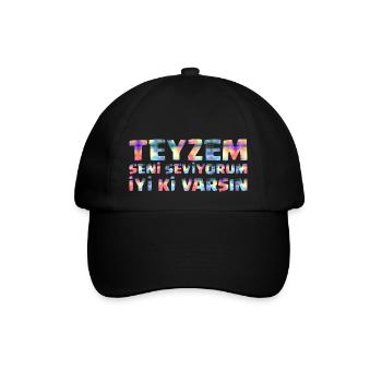 Teyzem Günü Hediyelik Teyze sensiz olmaz - Baseball Cap - black/black - Front